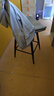 广宥铁艺旋转吧台椅家用岛台椅设计师酒吧椅子靠背商用收银前台高脚凳 【360°旋转】60厘米坐高/灰色 实拍图