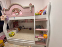 欧梵森樱桃木上下床实木高低床女孩双层子母上下铺成人床儿童床 直梯款【配5CM床垫】 上铺宽100下铺宽120 实拍图