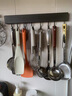YWEEL厨房挂钩 壁挂式排钩免打孔厨房多功能置物架 枪灰60cm 实拍图
