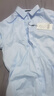 罗蒙（ROMON）可机洗纯棉DP成衣免烫衬衫男士长袖春秋商务休闲职业装抗皱白衬衣 长柚-浅蓝色(DP纯棉) 43 码(180/104A) 实拍图