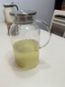 青苹果耐热玻璃冷水壶1.95升 可加热茶水分离围炉煮茶壶 大容量凉水壶  实拍图