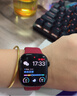 Apple/苹果 Watch Series 10 智能手表GPS款42毫米亮黑色铝金属表壳黑色运动型表带S/M MX1M3CH/B 实拍图