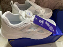 回力（Warrior）儿童跑步鞋透气网面凉鞋旋钮扣夏季小白鞋 WZ(CL)-0679-1 白色 37 实拍图