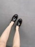 啄木鸟厚底乐福鞋女2025新款春秋女单鞋黑色英伦风小皮鞋休闲通勤女鞋子 黑色 37 (235mm) （脚宽脚胖建议拍大一码） 实拍图