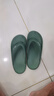 朴西2025夏季女士人字拖鞋居家休闲外穿拖鞋男 孔雀绿 40-41  实拍图