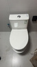 九牧（JOMOO）马桶 家用虹吸式马桶大冲力节水坐便器 防臭瞬冲 易洁抗菌马桶 升级无棱双旋大冲力11396-305坑 实拍图