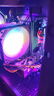 EVESKY积至（EVESKY）暮光风扇12cm发光5V3针ARGB风扇PWM温控炫彩主板神光同步电脑风扇散热 黑色反叶  暮光 定色炫彩风扇 实拍图