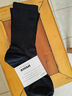 【无印良品同厂】袜子男女棉黑白运动防臭透气四季长袜中筒袜 【黑色】 * 2双 均码 —长筒袜（36-44码） 实拍图
