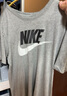耐克(NIKE)男短袖T恤 纯棉 运动休闲 经典简约AR5005-063调暗灰M 实拍图