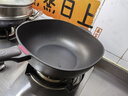 OOU炒锅蒸锅平底锅少油烟家用炒菜煎锅易清洗燃气电磁炉通用钛轻锅 【牛奶粉丝专属】炒锅+蒸笼 32cm 实拍图