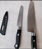 十八子作多用刀家用菜刀厨房切片切菜刀加长款水果刀大号切西瓜寿司料理刀 尖头多用刀+水果刀套装 实拍图