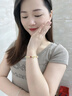 唯一（Winy）锦鲤平安扣和田玉银手链生日礼物女生手串送老婆七夕情人节手镯 实拍图