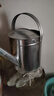 不锈钢洒水壶浇菜家用浇花水壶大容量农用大号淋菜铁皮洒水桶喷花 镀锌白铁加厚5升装水约8.8斤 固定把手 实拍图