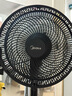 美的（Midea）【超级单品】七叶轻音立式电风扇家用柔风落地扇台式桌面小型风扇大风量节能摇头宿舍电扇 SAF30AB 实拍图