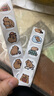 卡皮巴拉封口贴可爱水豚手帐贴纸卡通不干胶贴画DIY装饰小图案贴 1卷【500贴】 实拍图