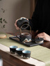 苏氏陶瓷（SUSHI CERAMICS）手绘彩画功夫茶具提梁茶壶配精美干泡茶盘茶叶罐7件套礼盒伴手礼 实拍图