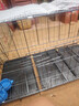 宠乐乖狗笼猫笼 狗笼子中大型犬加粗加密带厕所狗窝家用折叠兔笼宠物笼 银彩色 角钢加粗加密130*60*70cm 实拍图