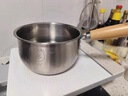 双枪（Suncha）奶锅316L不锈钢婴儿宝宝辅食小奶锅汤锅雪平蒸锅加厚带蒸笼 18cm 实拍图