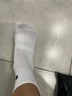 蒲恋运动袜纯棉男女中筒秋季精英篮球袜子吸汗 5双白色 中筒(36-44) 实拍图