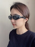 特步泳镜防水防雾高清近视度数男士专业游泳眼镜女士潜水装备泳帽套装 烟青黑 平光/不近视 实拍图