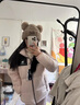 骆驼（CAMEL）【小太阳】户外羽绒服鸭绒加厚羽绒衣经典时尚防风保暖运动外套 白玉粉/幻影黑,A33CAPN163E 男女 M 实拍图