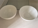 京东京造 餐具套装 乔迁之喜陶瓷家用陶瓷汤碗 纯白骨瓷 面碗6英寸*2 实拍图