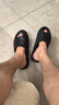 回力运动拖鞋男防滑eva家居凉鞋外穿厚底沙滩鞋SDJ-0506 黑色  40-41  实拍图