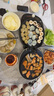 美的（Midea）电饼铛 电饼档 家用双面加热煎烤机烙饼专用锅 加大加深三明治机早餐机大尺寸烤肉抗菌电煎锅30J58 实拍图