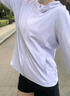 特步防晒衣女夏装绵绵冰3.0冰丝透气UPF50+抗紫外线运动服户外外套 珍珠白 S 实拍图