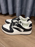 安踏男鞋元年板鞋秋季透气低帮休闲鞋男厚底增高运动轻松滑板鞋潮鞋子 【经典熊猫配色】象牙白/黑-2 42.5 实拍图