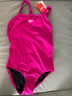 速比涛（Speedo）儿童泳衣Eco环保系列经典纯色抗氯防晒连体泳衣女童 粉色 11-12 实拍图