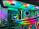 大水牛（BUBALUS）寒战240白色 一体式CPU水冷散热器（多平台/支持IntelLGA2011/AMD/幻彩冷头/PWM温控/电脑风扇） 实拍图