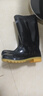 回力雨鞋男士款时尚雨靴户外防水不易滑耐磨HL8075高筒黑色40码 实拍图