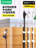 毕亚兹 线卡理线器 内径8mm自粘扁平线固定器走线神器网线电线卡扣 桌面收纳线扣线卡子100个装 实拍图