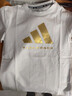 阿迪达斯 （adidas）2025新款短袖儿童T恤夏季户外运动休闲百搭短袖 紫罗兰+浅紫  140 实拍图
