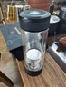 茶之恋至臻版茶水分离杯双层玻璃杯子过滤男士水杯车载便携高端泡茶杯 皮纹黑 360ML 实拍图