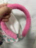 纯色兔毛发箍批发女生简约简单光板白搭百变配件长毛短毛毛绒发箍 樱花粉【1个】 实拍图