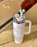 STANLEY网红吸管杯水杯保温杯大容量办公车载不锈钢杯子591ML-米白色 实拍图