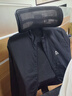 罗蒙（ROMON）夹克男潮流秋季商务行政立领宽松休闲防风外套男装JK83 黑色 3XL 实拍图