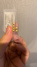 喜上眉梢黄金光面金珠999足金散珠3D硬金抛光面转运珠路路通情侣 4mm 光面珠两颗 约0.25g 实拍图