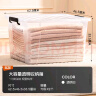 禧天龙塑料衣物收纳箱玩具整理箱70L 透明  2个装 不带轮 实拍图