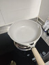 明爵不粘锅炒锅家用麦饭石炒菜锅少油烟平底煎炒锅电磁炉燃气灶通用 炒锅带盖（1-2人） 24cm 实拍图