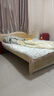 乌林府实木床1.5米现代简约欧式双人床主卧1.8家用经济出租房木床单人床 实木床+床垫-高端款 1800mm*2000mm 实拍图
