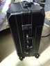 欧遥行李箱男铝框密码拉杆箱子韩版潮流大容量可登机女旅行皮箱次日达 黑色【黑框款-升级带充电口】 26英寸 -中长途-开学旅行大容量 实拍图