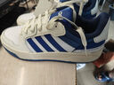 adidas ENTRAP休闲舒适运动板鞋少年感复古篮球鞋男女阿迪达斯 白/蓝JS3009 42 实拍图