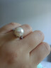 海蒂 10-10.5mm淡水珍珠戒指女可调节戒圈S925银生日礼物附证书 实拍图