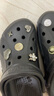 卡骆驰crocs洞洞鞋贝雅男鞋女鞋轻便耐磨一脚蹬拖鞋休闲鞋|10126 黑色-001 40 (250mm) 实拍图
