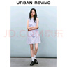 UR2025春季新款女摩登气质褶皱收腰显瘦无袖连衣裙UYY750030 实拍图