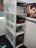 昭简家用货架行李箱置物架下空落地多层带遮挡帘阳台收纳杂物储物架 五层183cm高【默认发白色】 【送纱帘】 长120宽50cm 实拍图