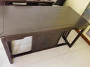 采百木书桌 新中式乌金木实木书桌现代书法画案写字台书房组合套装 1.2米书桌 实木款(X220207) 实拍图